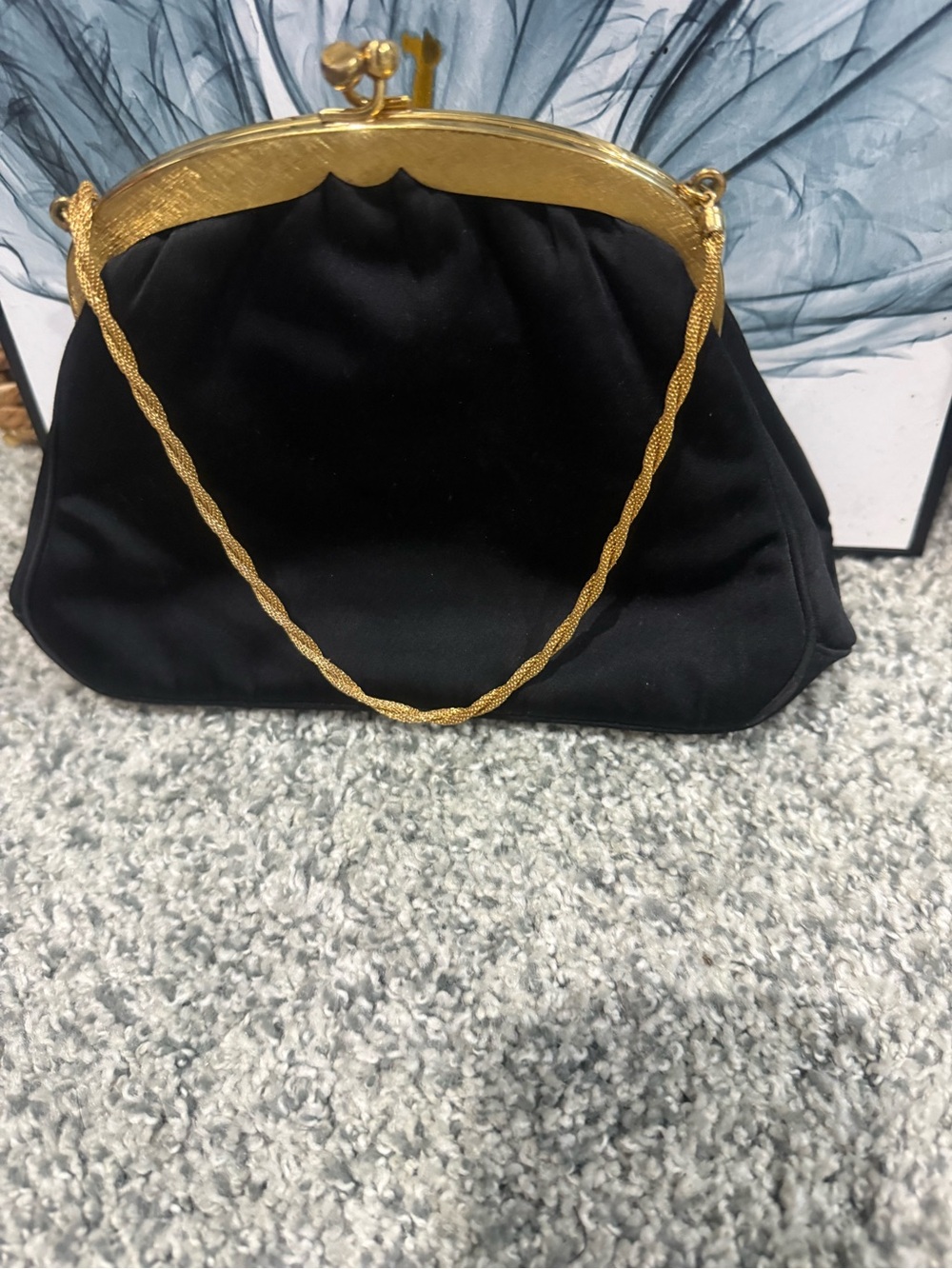 Twifaulle by Rosenfeld vintage black satin mini bag